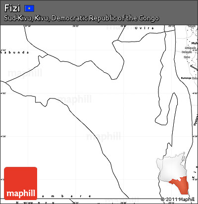 Blank Simple Map of Fizi