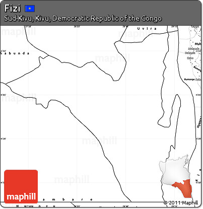 Blank Simple Map of Fizi