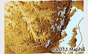 Physical 3D Map of Kalehe
