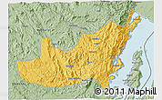 Savanna Style 3D Map of Kalehe