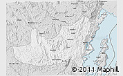 Silver Style 3D Map of Kalehe