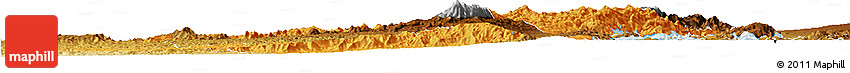 Political Horizon Map of Kalehe, physical outside