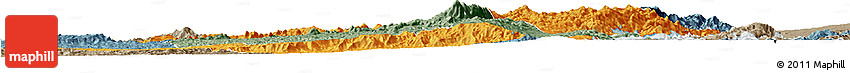 Political Horizon Map of Kalehe, semi-desaturated