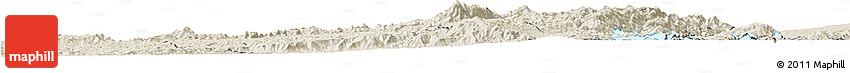 Shaded Relief Horizon Map of Kalehe