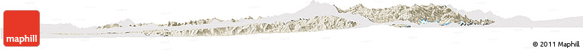Shaded Relief Horizon Map of Kalehe, single color outside