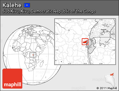 Blank Location Map of Kalehe