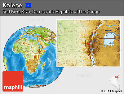 Physical Location Map of Kalehe