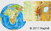 Physical Location Map of Kalehe