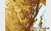 Physical Map of Kalehe