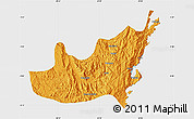 Political Map of Kalehe, single color outside