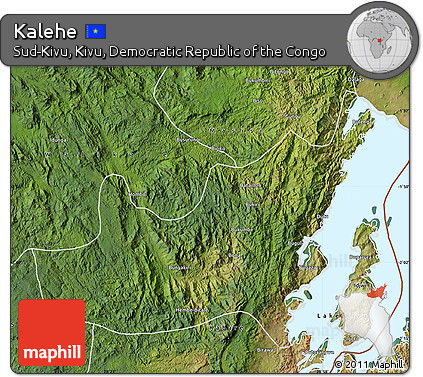 Satellite Map of Kalehe