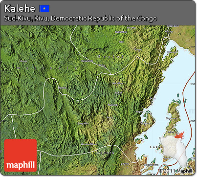 Satellite Map of Kalehe