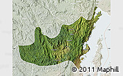 Satellite Map of Kalehe, lighten