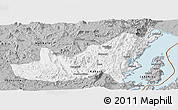 Gray Panoramic Map of Kalehe