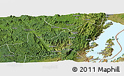 Satellite Panoramic Map of Kalehe