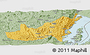 Savanna Style Panoramic Map of Kalehe