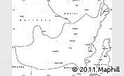 Blank Simple Map of Kalehe