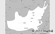 Gray Simple Map of Kalehe