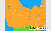 Political Simple Map of Kalehe