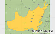 Savanna Style Simple Map of Kalehe