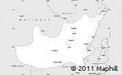 Silver Style Simple Map of Kalehe