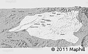 Gray Panoramic Map of Mwenga