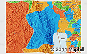 Political 3D Map of Uvira