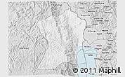 Silver Style 3D Map of Uvira