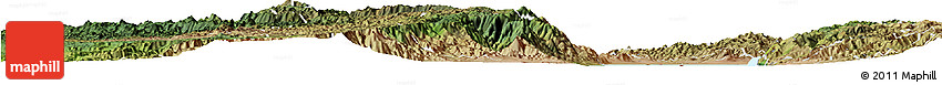 Satellite Horizon Map of Uvira