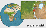 Satellite Location Map of Uvira