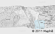 Silver Style Panoramic Map of Uvira