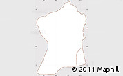 Classic Style Simple Map of Uvira, cropped outside