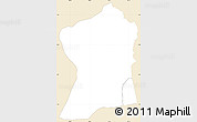 Classic Style Simple Map of Uvira, single color outside