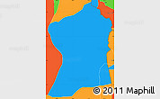 Political Simple Map of Uvira