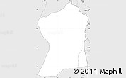 Silver Style Simple Map of Uvira