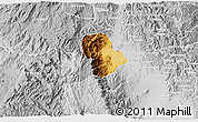 Physical 3D Map of Walungu, lighten, desaturated