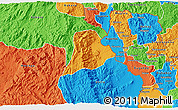 Political 3D Map of Walungu
