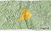Savanna Style 3D Map of Walungu