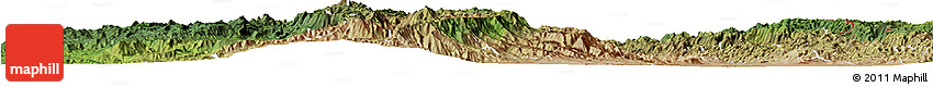 Satellite Horizon Map of Walungu