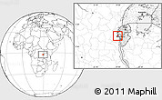 Blank Location Map of Walungu