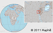 Gray Location Map of Walungu