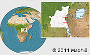 Satellite Location Map of Walungu, highlighted grandparent region