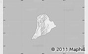 Gray Map of Walungu, single color outside