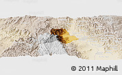 Physical Panoramic Map of Walungu, lighten