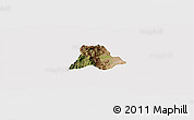 Satellite Panoramic Map of Walungu, cropped outside