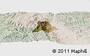 Satellite Panoramic Map of Walungu, lighten