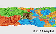 Satellite Panoramic Map of Walungu, political outside