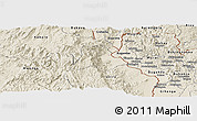 Shaded Relief Panoramic Map of Walungu
