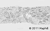 Silver Style Panoramic Map of Walungu