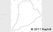 Blank Simple Map of Walungu, cropped outside